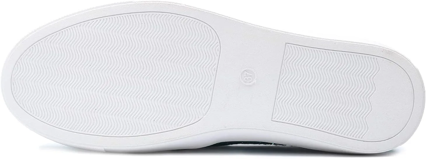 FEVERSOLE Women's Fashion Slip-On Sneaker Casual Flat Loafers