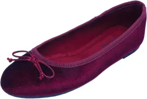 FEVERSOLE Women's Ultra Soft Colorful Memory Foam Cushioned Faux Suede Home Ballet Flats
