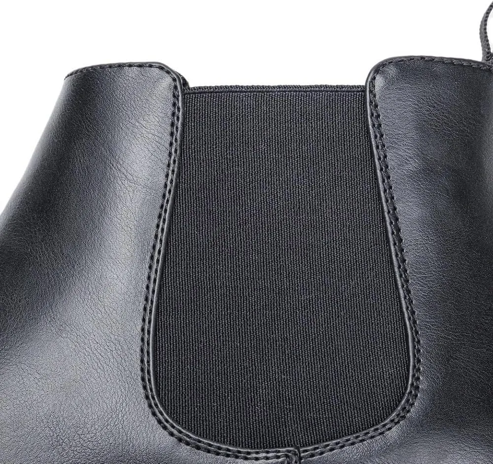 Finishing & Sewing Men's Chelsea Boots, Smart Casual Slip On Ankle Boots