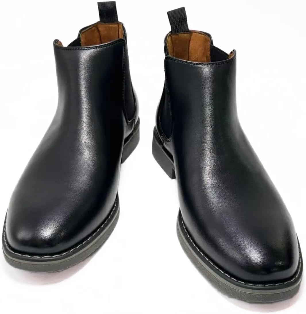 Finishing & Sewing Men's Chelsea Boots, Smart Casual Slip On Ankle Boots