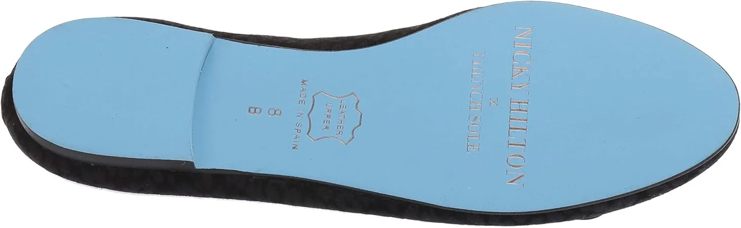 French Sole Nicky Hilton- Paris - Sandals for Women - Rounded Toe - Stacked Heel - Slip-on Construction