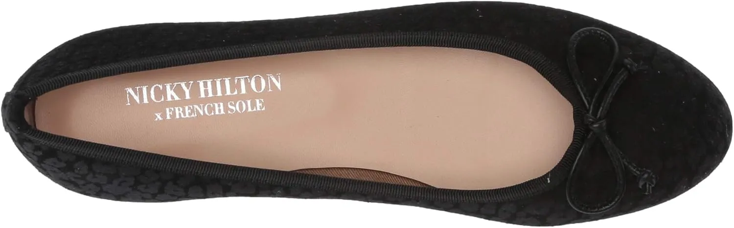French Sole Nicky Hilton- Paris - Sandals for Women - Rounded Toe - Stacked Heel - Slip-on Construction