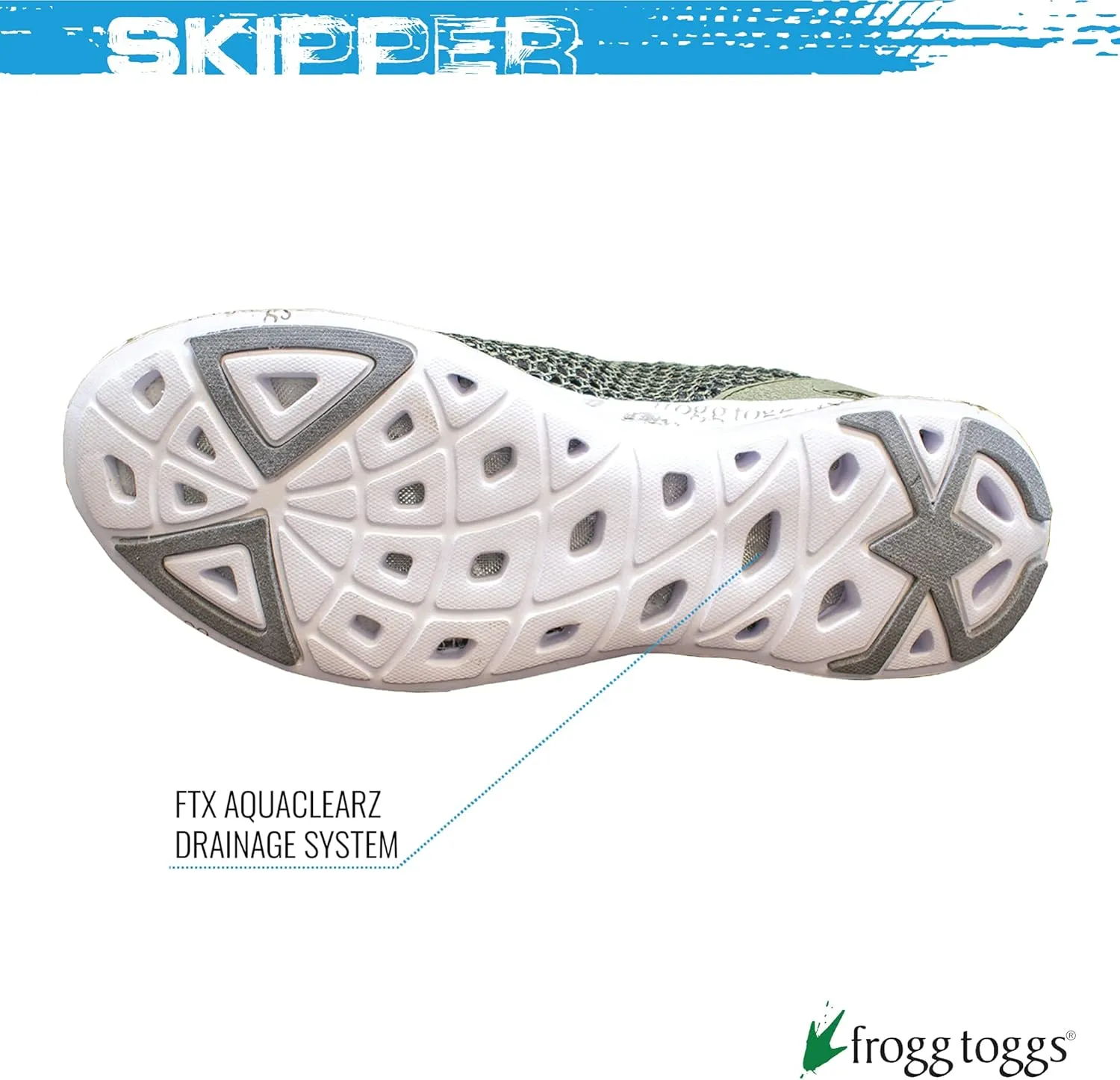 FROGG TOGGS Men's Skipper Water Draining Quick Dry Sport Shoe