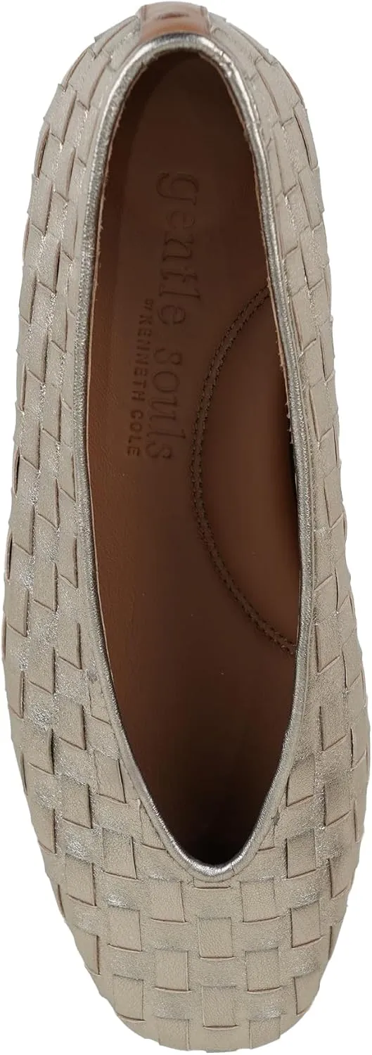 Gentle Souls by Kenneth Cole Women's Willow Woven Ballet Flat