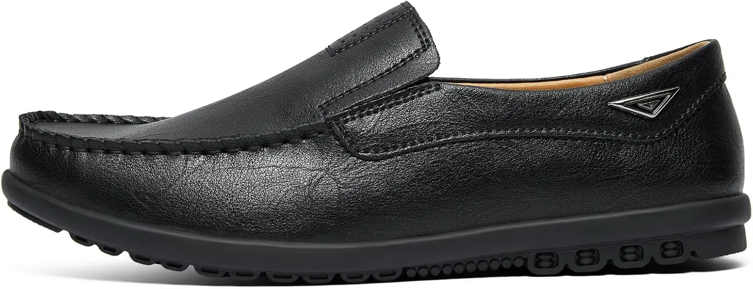 Go Tour Men’s Casual Leather Fashion Slip-on Loafers Shoes