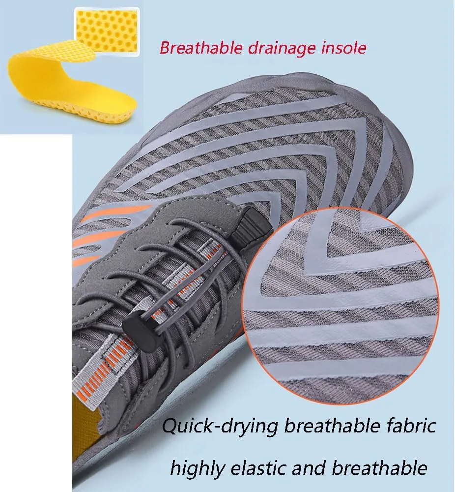 Grounded Footwear for Women Men, Barefoot Shoes Non-Slip Wide Toe, Hike Lightweight Drop Zero Quick-Dry Breathable
