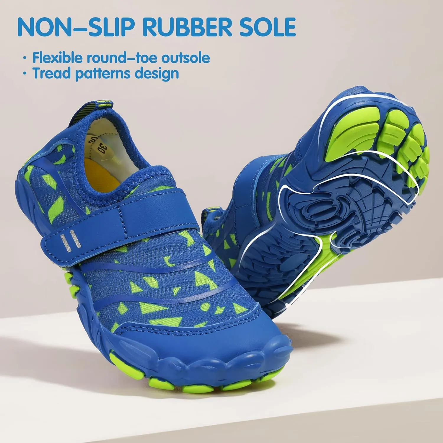 Hehainom Kids Water Shoes Girls Boys Quick Dry Barefoot Lightweight Sport Aqua Beach Pool Swim Shoes