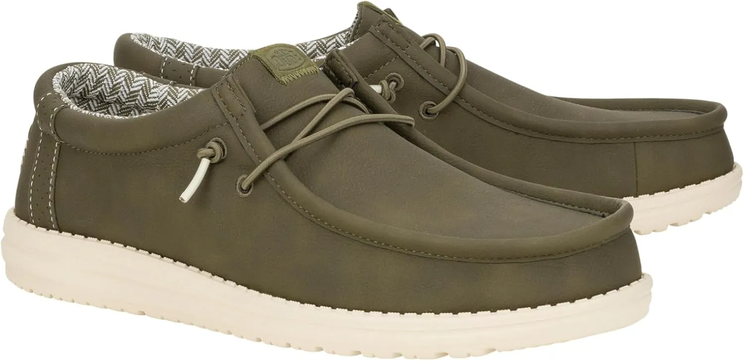Hey Dude Men's Wally Classic, Men’s Shoes, Men's Slip-on Loafers, Comfortable & Light-Weight