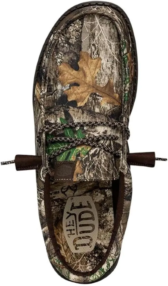 Hey Dude Men's Wally Realtree Edge | Men's Shoes | Men Slip-on Loafers | Comfortable & Light-Weight