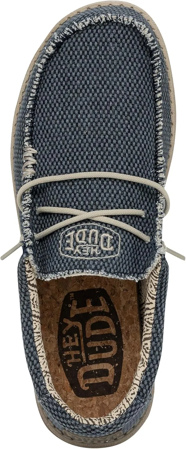 Hey Dude Men's Wally Stitch | Men's Loafers | Men's Slip On Shoes | Comfortable & Light-Weight