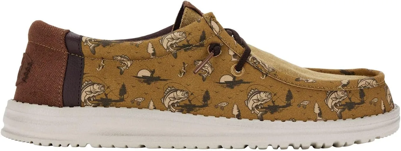 Hey Dude Wally Bass Men’s Shoes, Men's Slip-on Loafers, Comfortable & Light-Weight