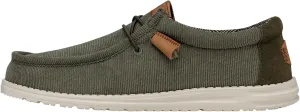 Hey Dude Wally Corduroy Olive Size 14 | Menâ€™s Shoes | Men's Slip-on Loafers | Comfortable & Light-Weight