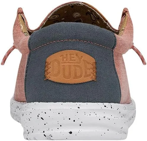 HEYDUDE Men's Wally Washed Canvas, Men’s Shoes, Slip-on Loafers, Comfortable & Light-Weight