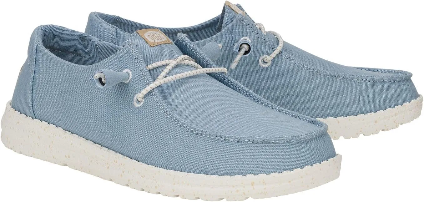HEYDUDE Women's Wendy Canvas, Women’s Shoes, Women's Slip-on Loafers, Comfortable & Light-Weight