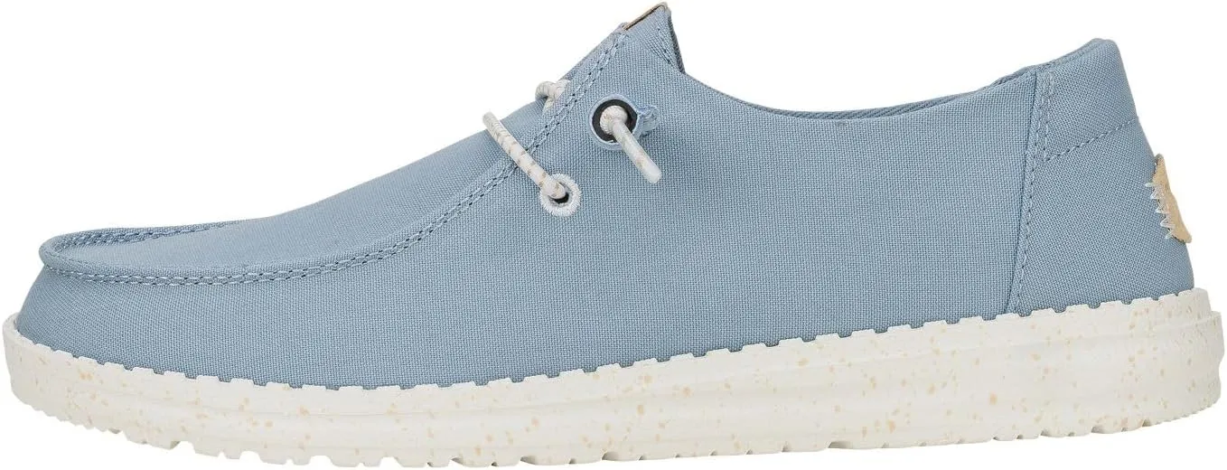 HEYDUDE Women's Wendy Canvas, Women’s Shoes, Women's Slip-on Loafers, Comfortable & Light-Weight