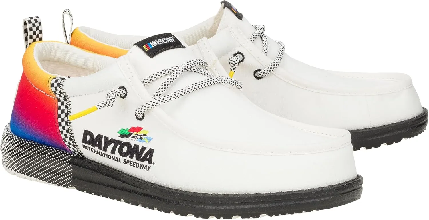 HEYDUDE X NASCAR, Men's Slip-on Loafers, Comfortable & Light-Weight