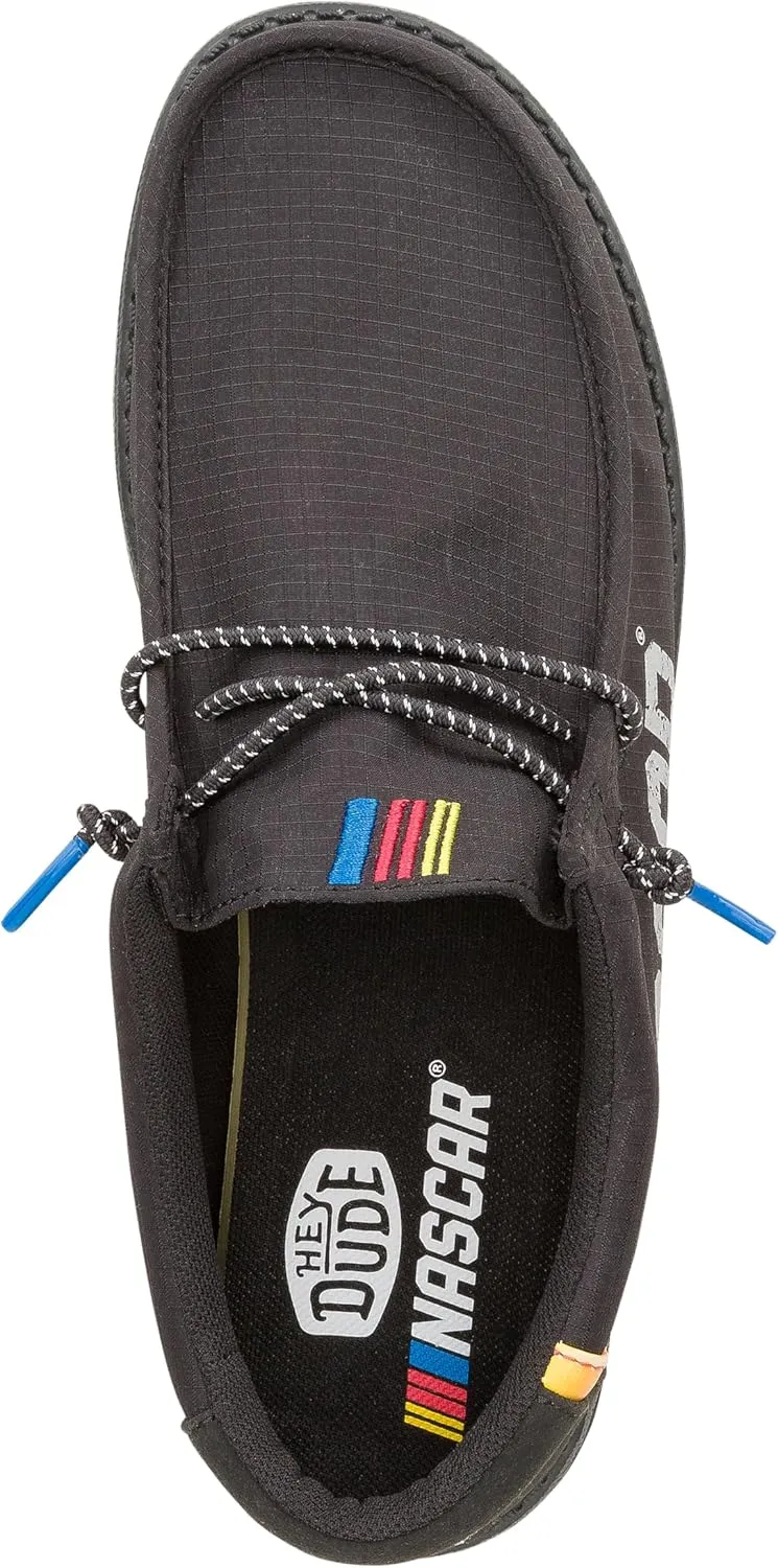 HEYDUDE X NASCAR, Men's Slip-on Loafers, Comfortable & Light-Weight