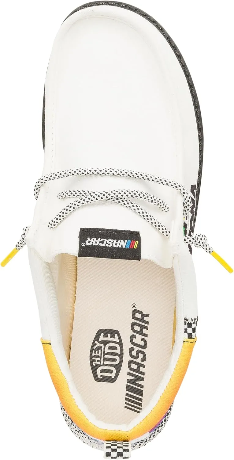 HEYDUDE X NASCAR, Men's Slip-on Loafers, Comfortable & Light-Weight