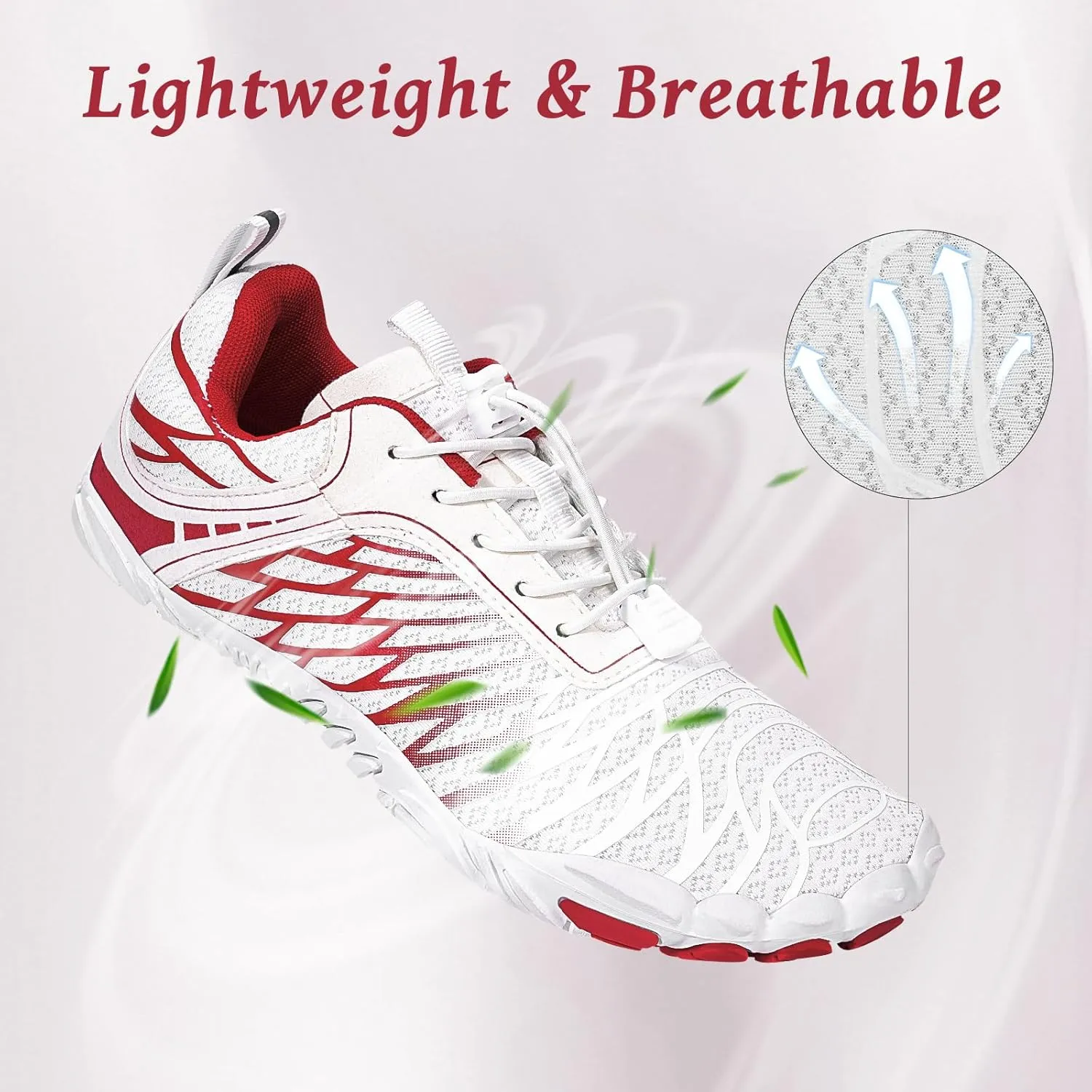 Hike Barefoot Shoes, Pro Barefoot Shoes Women Men Footwear, Athletic Hiking Minimalist Water Shoe Breathable Quick Dry Zero Drop Trail Running Shoe with Non-Slip Sole & Wide Toe Box