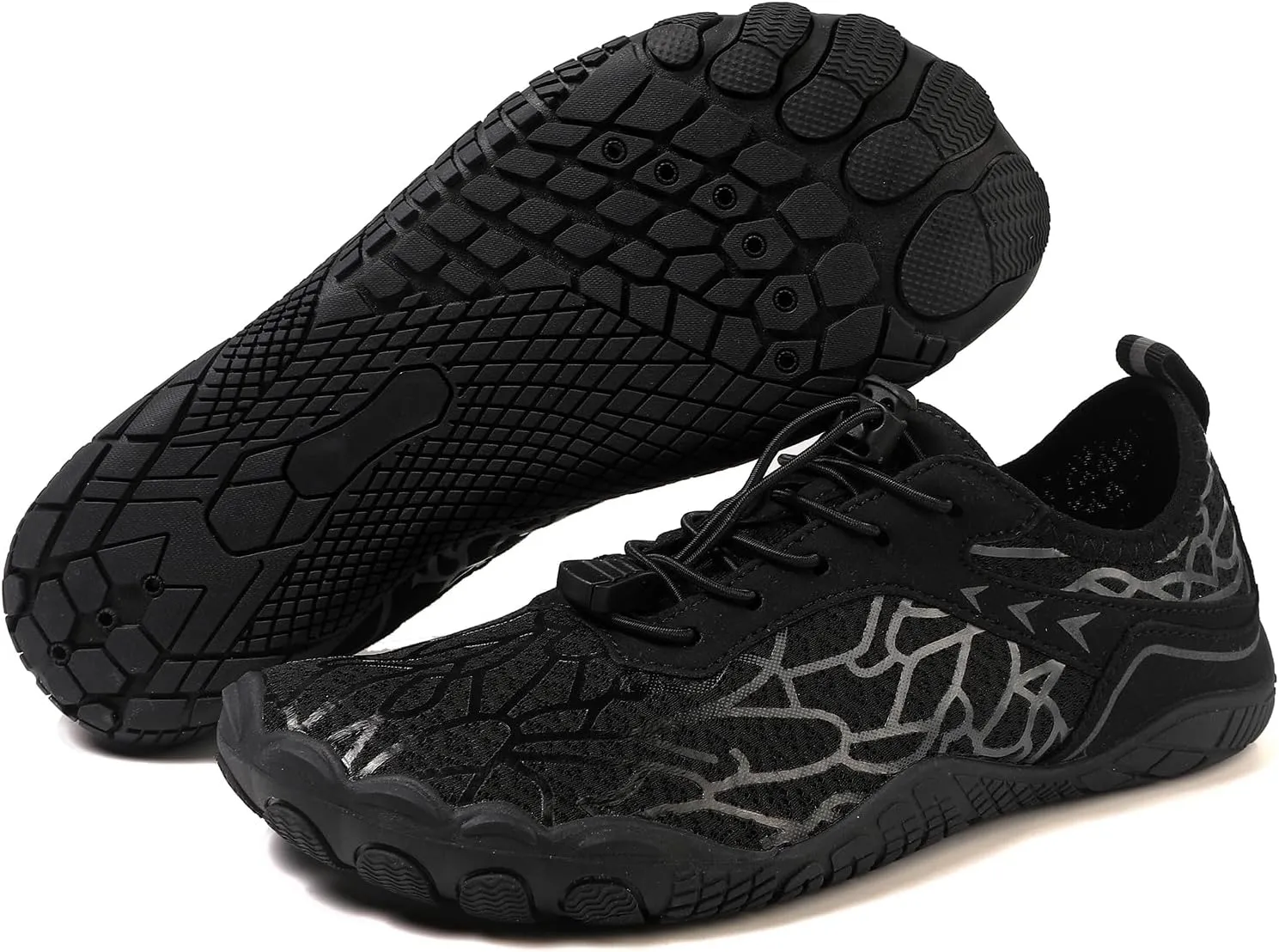 Hike Barefoot Water Shoes for Women Men, Barefoot Shoes with Wide Toe Box, Non-Slip & Quick Dry Breathable Aqua Socks for Beach Pool Aqua Swim Surf Hiking Walking Shoes