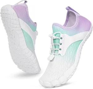 Hike Barefoot Water Shoes Women Men, Newly Water-Drops Pattern Pro Minimalist Shoe Quick Dry Wide Toe Breathable & Non-Slip for Hiking Beach Aqua Surf Swim