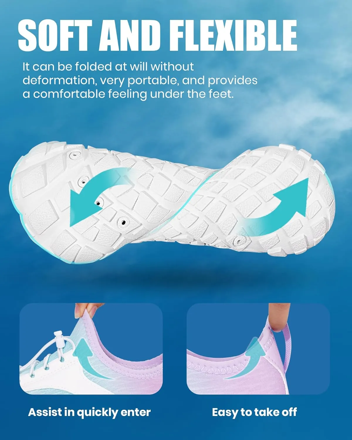 Hike Barefoot Water Shoes Women Men, Newly Water-Drops Pattern Pro Minimalist Shoe Quick Dry Wide Toe Breathable & Non-Slip for Hiking Beach Aqua Surf Swim