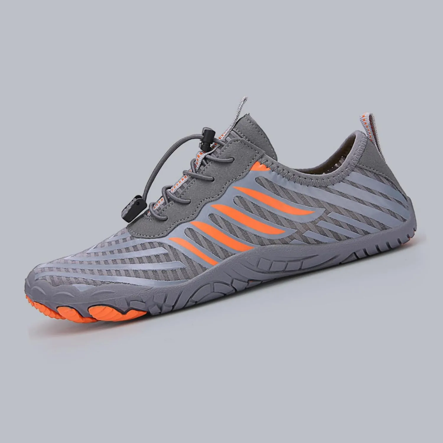 Hiking Barefoot Shoes for Women Men Non-Slip&Wide Toe Box Grounded Footwear,Breathable Waterproof Beach Walking Shoes,Lightweight Adjustable Trail Running Footwear Neuropathy Sneakers Comfort Wear