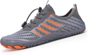 Hiking Barefoot Shoes for Women Men Non-Slip&Wide Toe Box Grounded Footwear,Breathable Waterproof Beach Walking Shoes,Lightweight Adjustable Trail Running Footwear Neuropathy Sneakers Comfort Wear