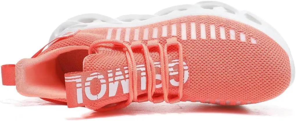 Jakcuz Women's Lace Up Walking Shoes Breathable Ultra Lightweight Sport Casual Ladies Girls Fashion Platform Sneakers