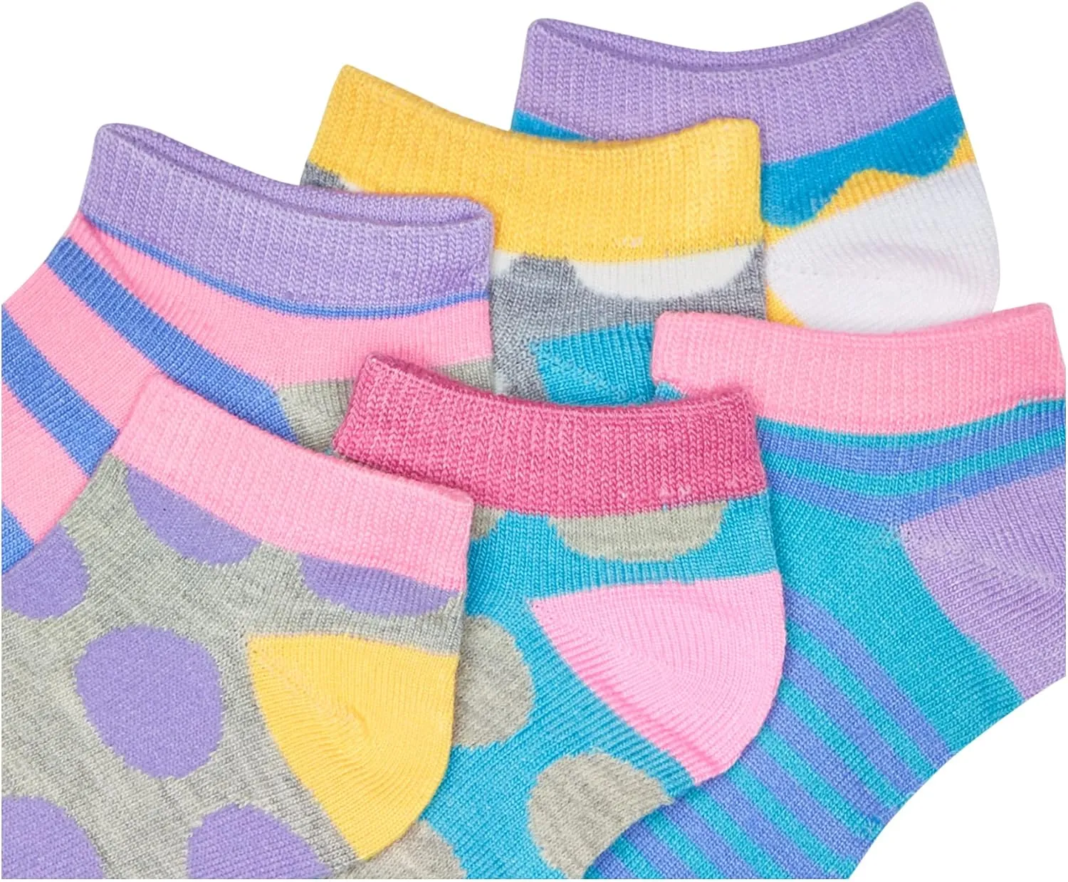 Jefferies Socks Dots/stripes Low Cut Socks 6 Pair Pack Sockshosiery