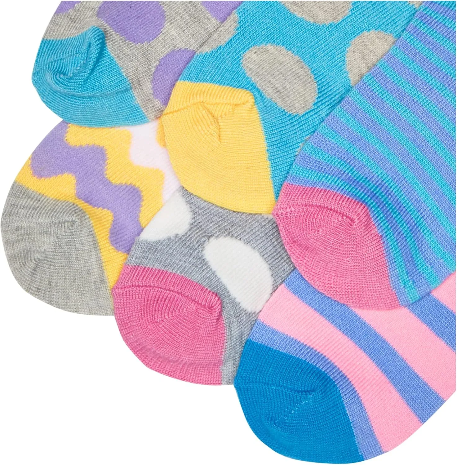 Jefferies Socks Dots/stripes Low Cut Socks 6 Pair Pack Sockshosiery
