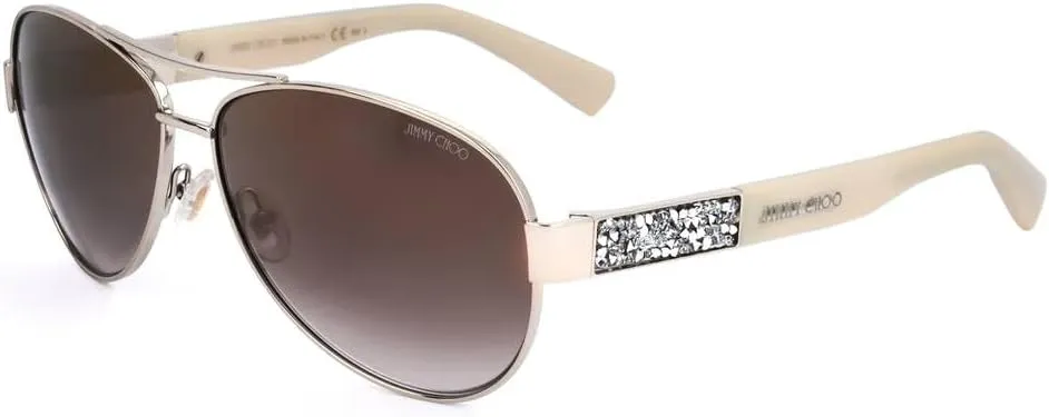 Jimmy Choo Women's Baba/S Light Gold/Browwn Mirror Gold Shade