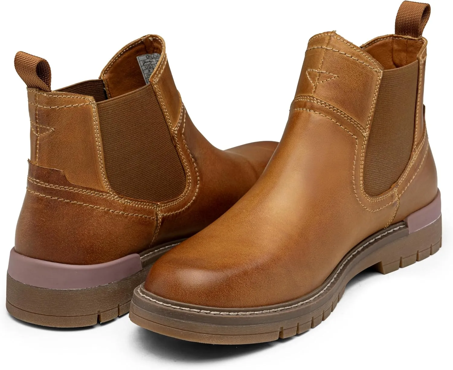 Jousen Chelsea Boots Casual Slip On Ankle Waterproof Mens Boots