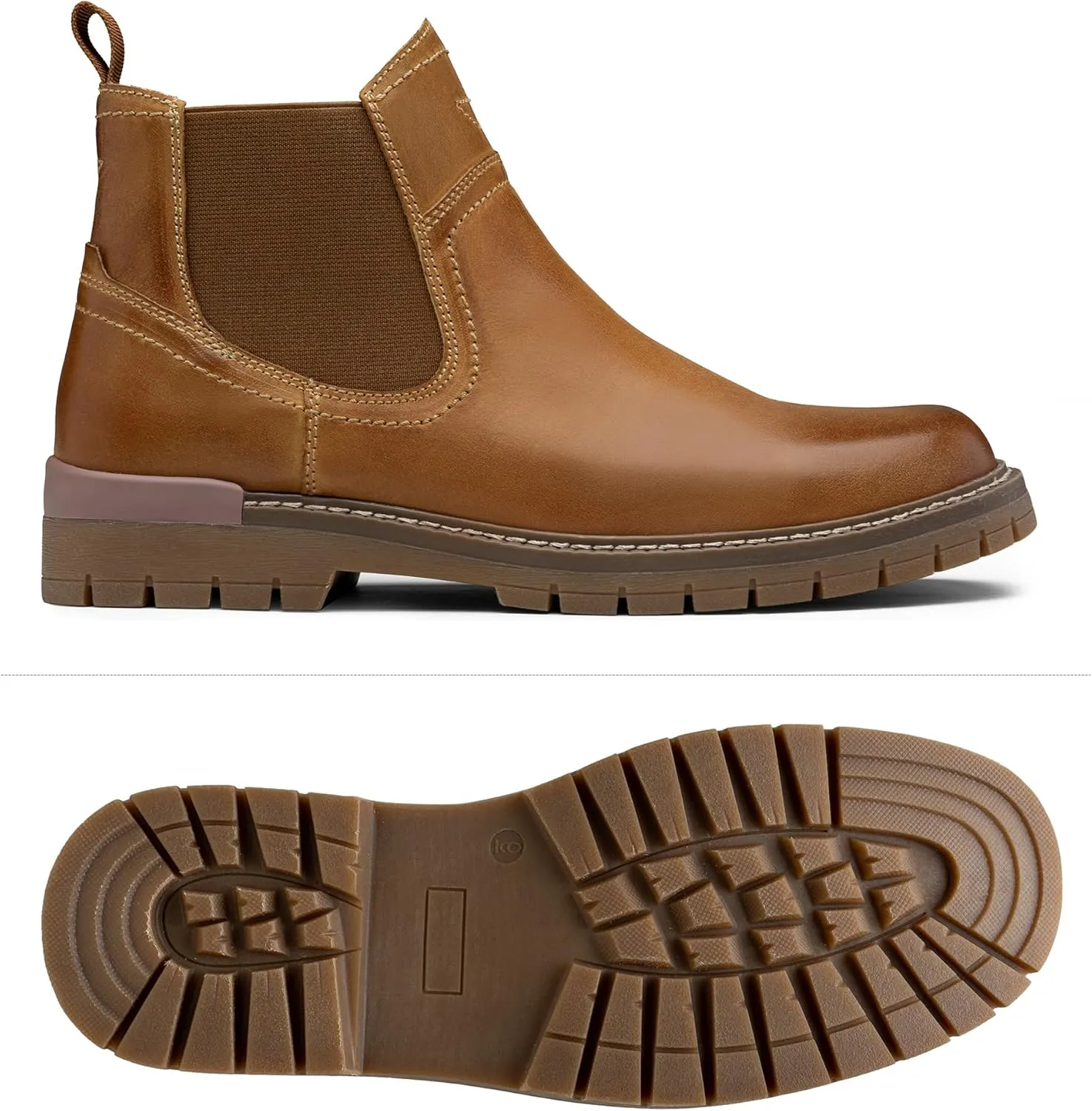 Jousen Chelsea Boots Casual Slip On Ankle Waterproof Mens Boots