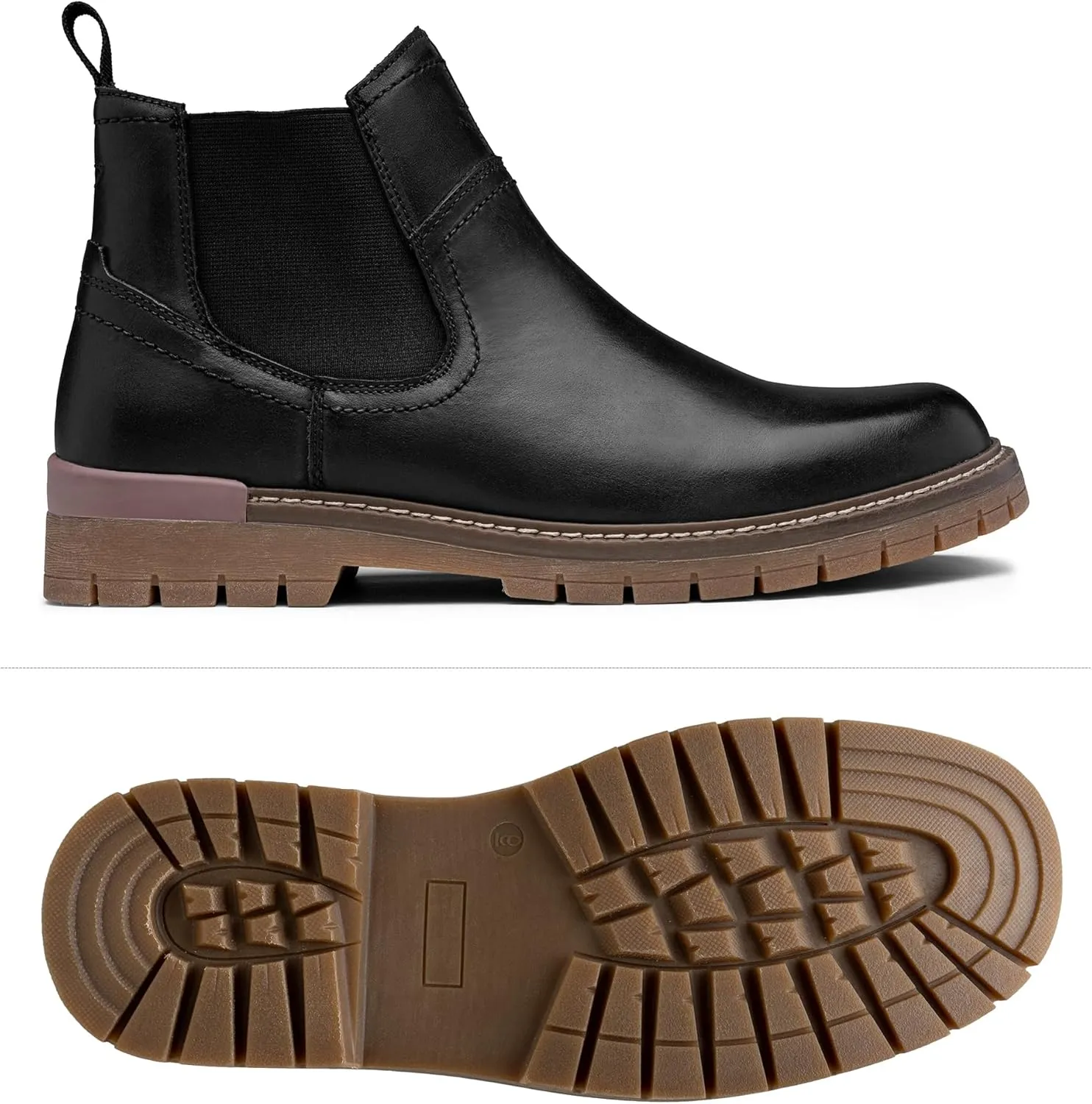 Jousen Chelsea Boots Casual Slip On Ankle Waterproof Mens Boots