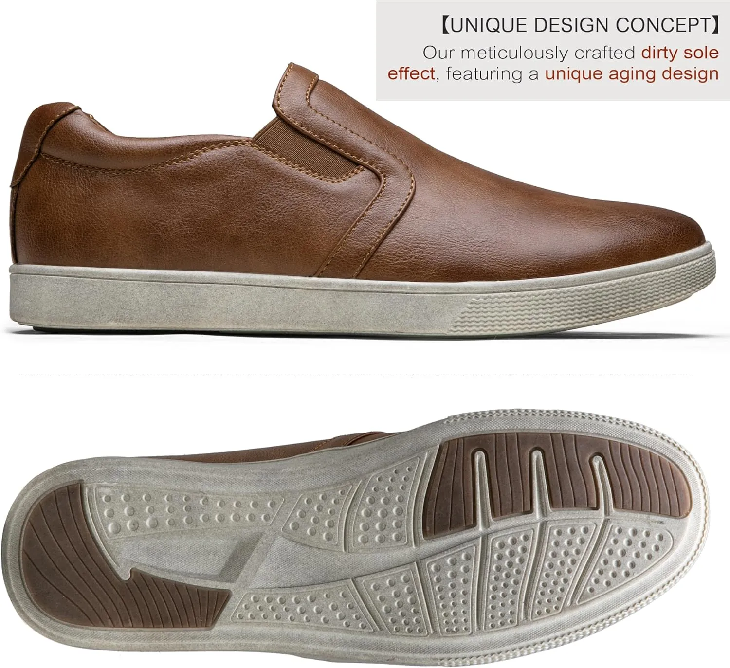 Jousen Mens Slip On Shoes Lightweight Slip On Fashion Sneakers Casual Slip On Shoes for Men