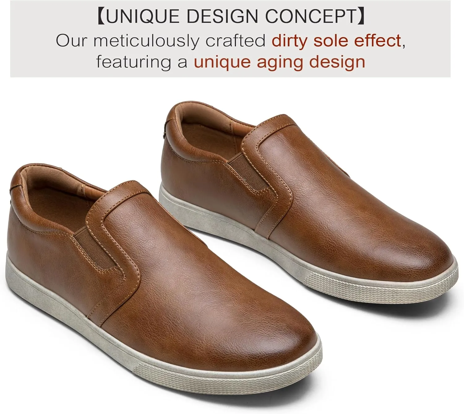 Jousen Mens Slip On Shoes Lightweight Slip On Fashion Sneakers Casual Slip On Shoes for Men
