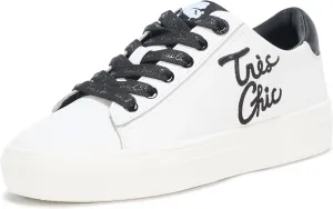 Karl Lagerfeld Paris Women's Cate Sayings Everyday Lace Up Sneaker