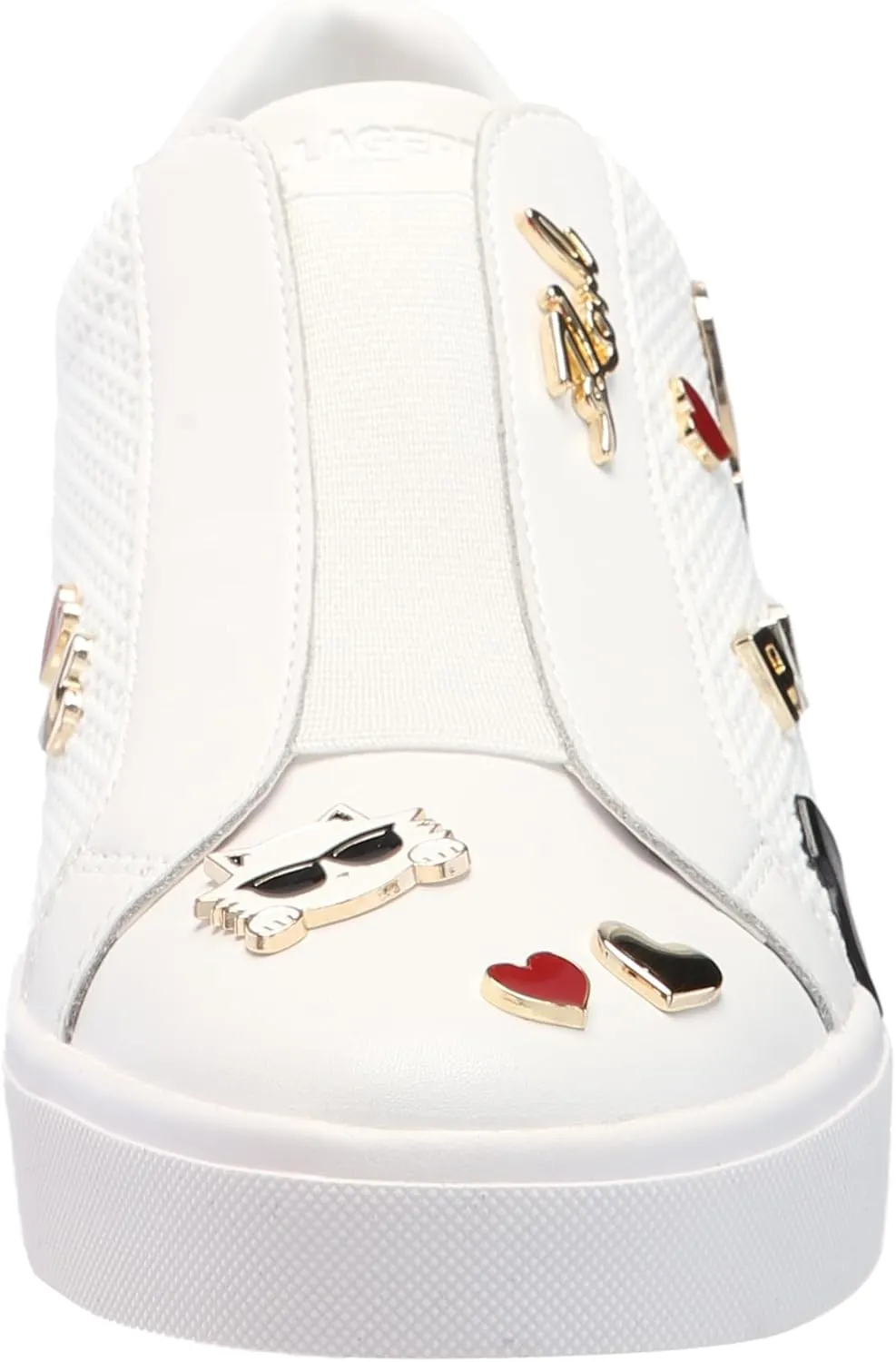 KARL LAGERFELD womens Mavise Pins Everyday Lace Up Sneaker