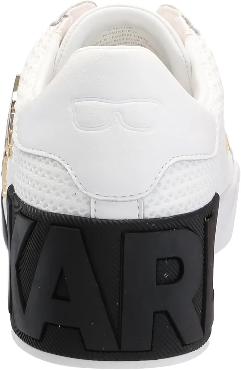 KARL LAGERFELD womens Mavise Pins Everyday Lace Up Sneaker