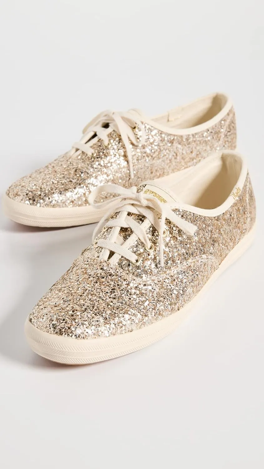 Keds Women's Champion Glitter Lace Up Sneaker