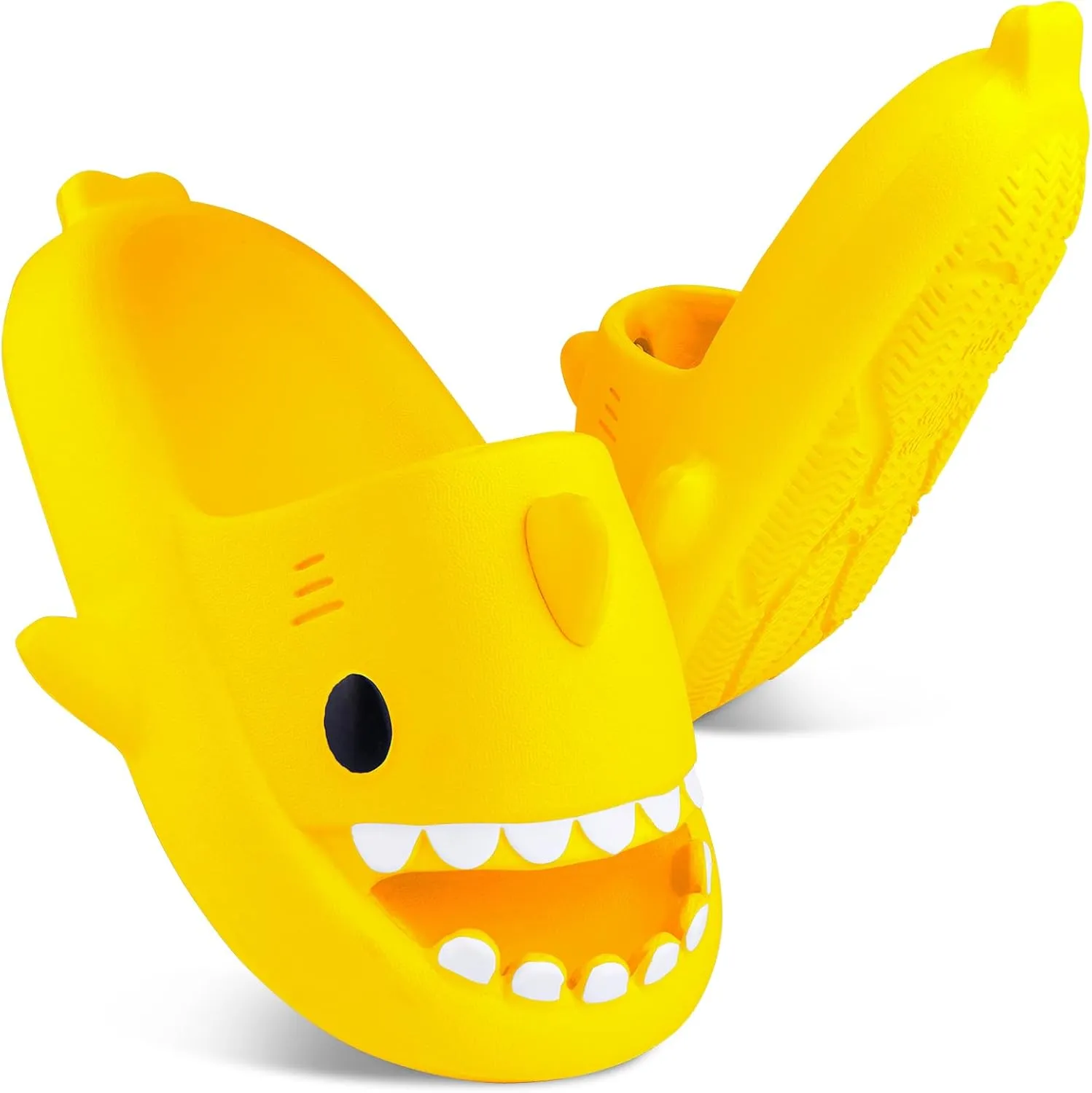 Kids Shark Slides丨Pillow Shower Sandals Quick Dry Slippers丨Toddler Boys Girls Comfy Cloud Slides丨Summer Non-Slip Thick Sole Beach Pool shoes