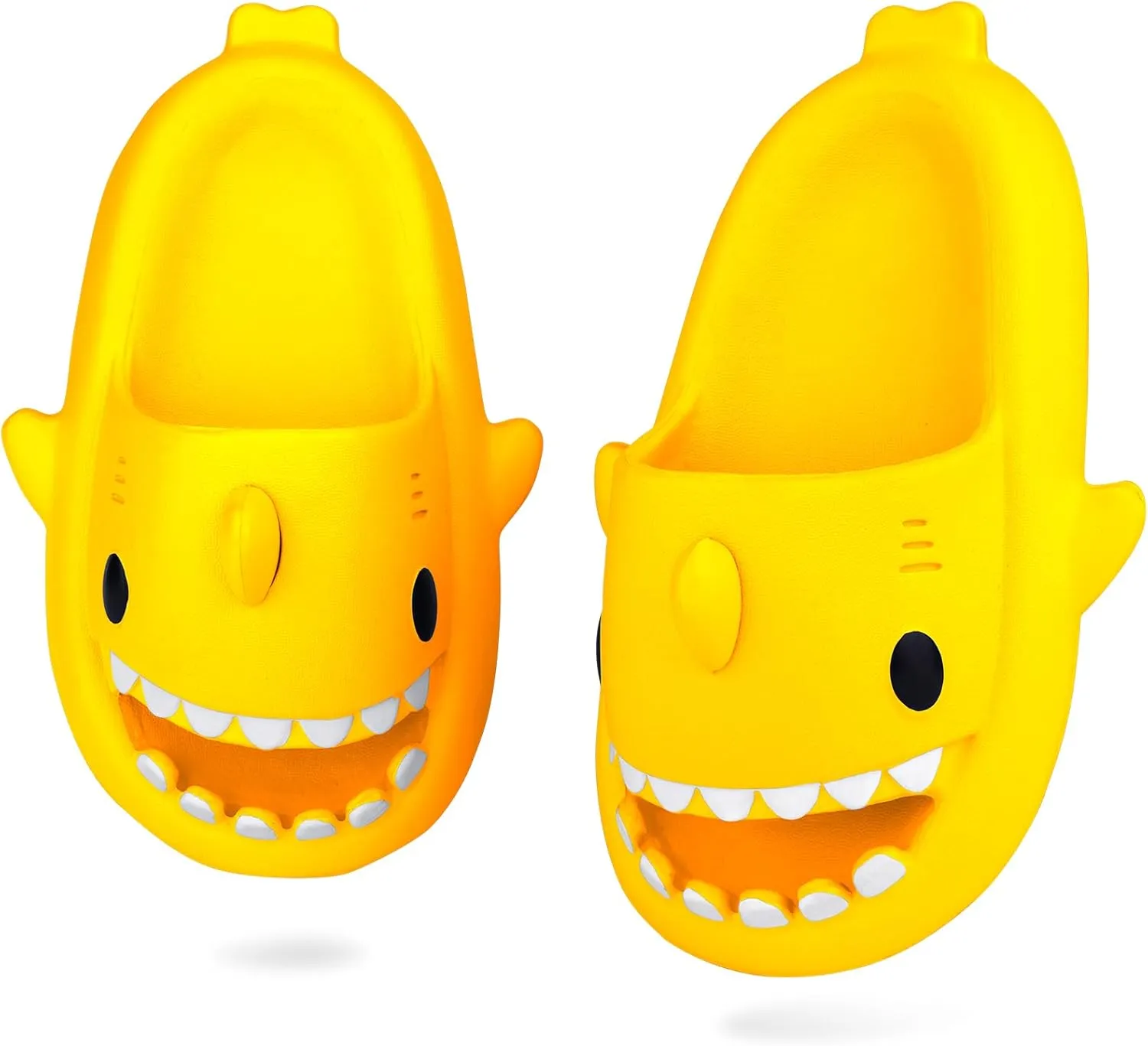 Kids Shark Slides丨Pillow Shower Sandals Quick Dry Slippers丨Toddler Boys Girls Comfy Cloud Slides丨Summer Non-Slip Thick Sole Beach Pool shoes