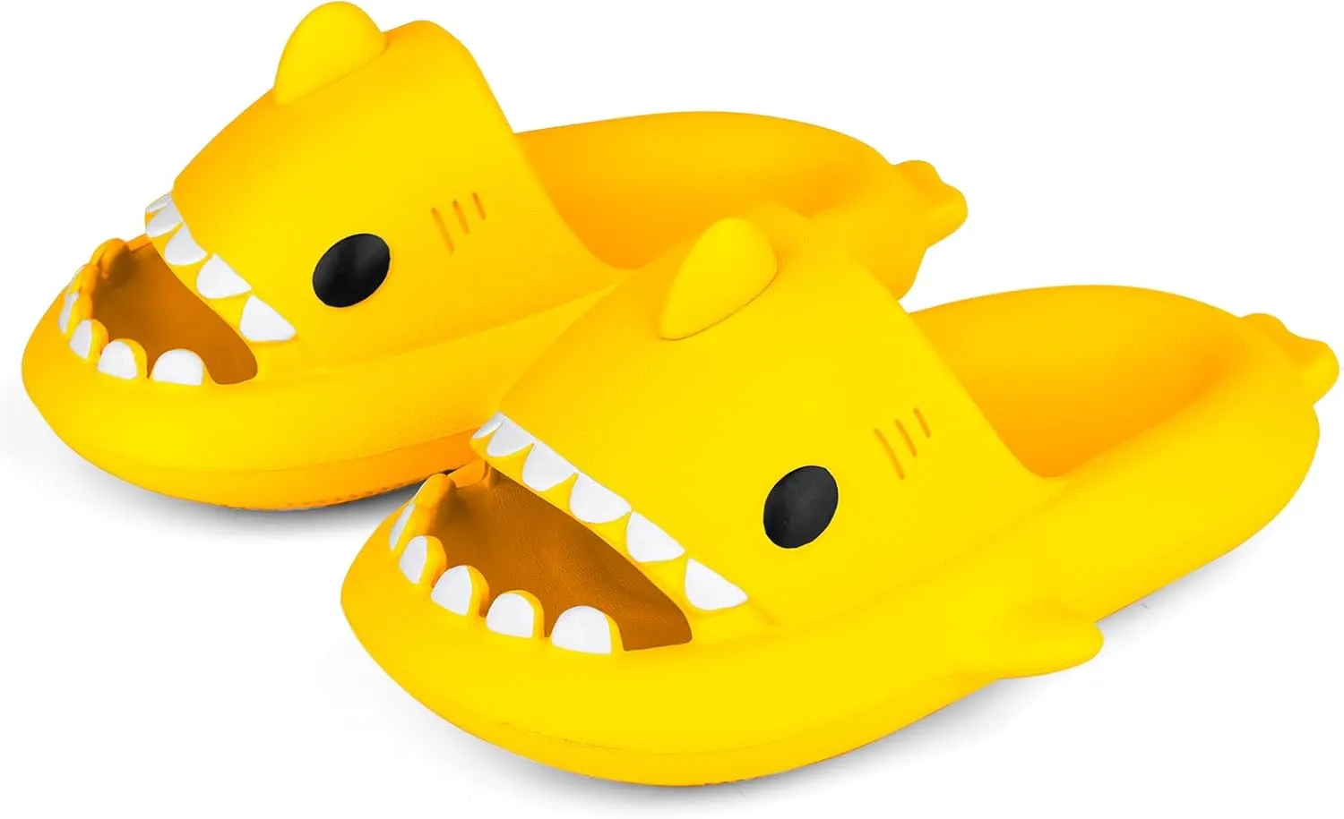 Kids Shark Slides丨Pillow Shower Sandals Quick Dry Slippers丨Toddler Boys Girls Comfy Cloud Slides丨Summer Non-Slip Thick Sole Beach Pool shoes