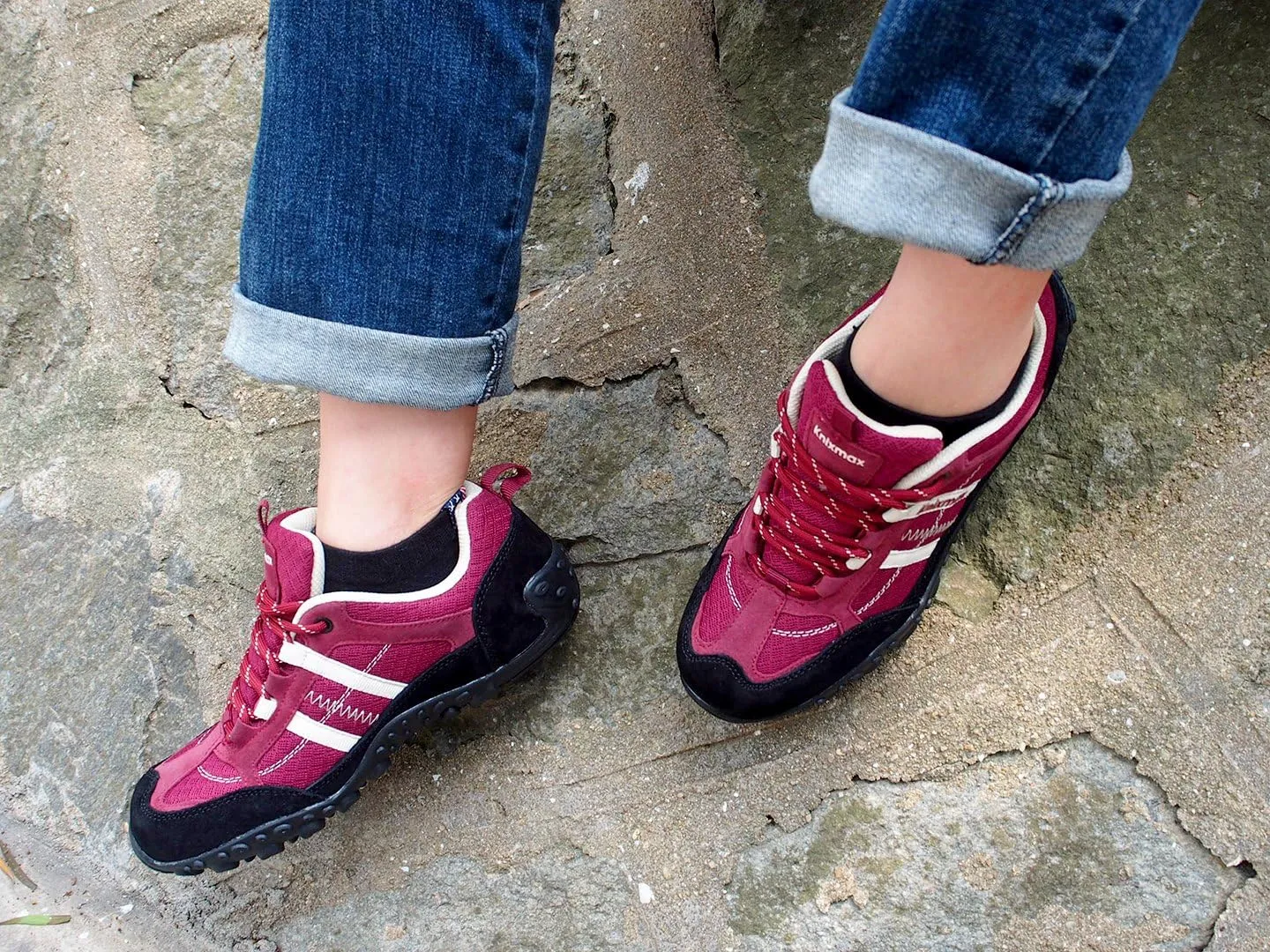 Knixmax Womens Hiking Shoes Lightweight Non-Slip Climbing Trekking Sneakers for Woman Camping Backpacking Shoe Summer Hiker Shoes