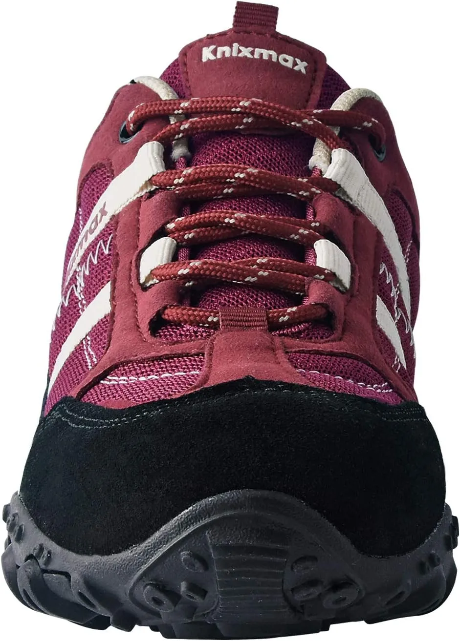 Knixmax Womens Hiking Shoes Lightweight Non-Slip Climbing Trekking Sneakers for Woman Camping Backpacking Shoe Summer Hiker Shoes