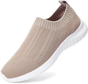 konhill Women's Slip On Sneakers Non Slip Walking Shoes Breathable Mesh Work Casual Lightweight Tennis Workout Shoes