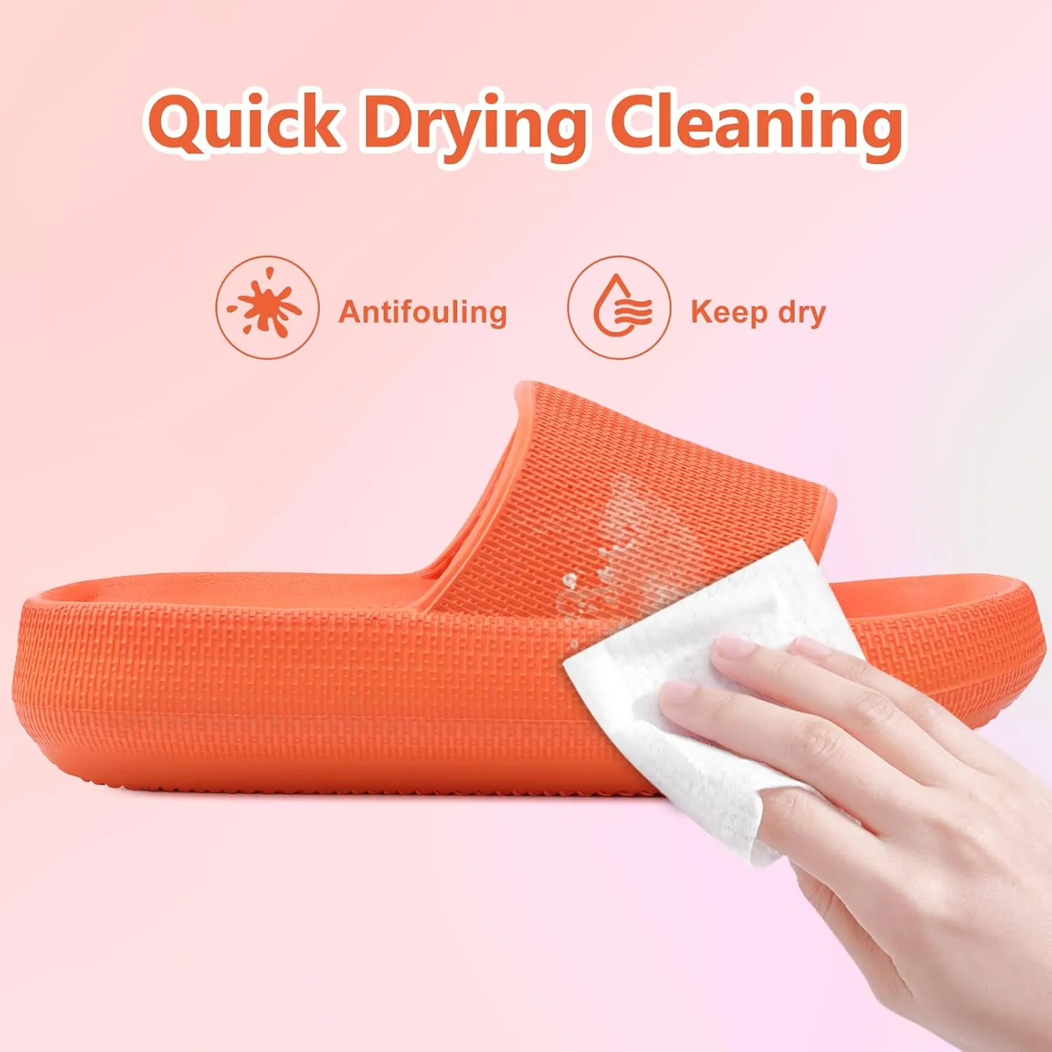 KOUECI Kids Cloud Slides Boys Girls Shower Slippers Slip on Slide Sandals Non-slip Summer Beach Pool Shoes
