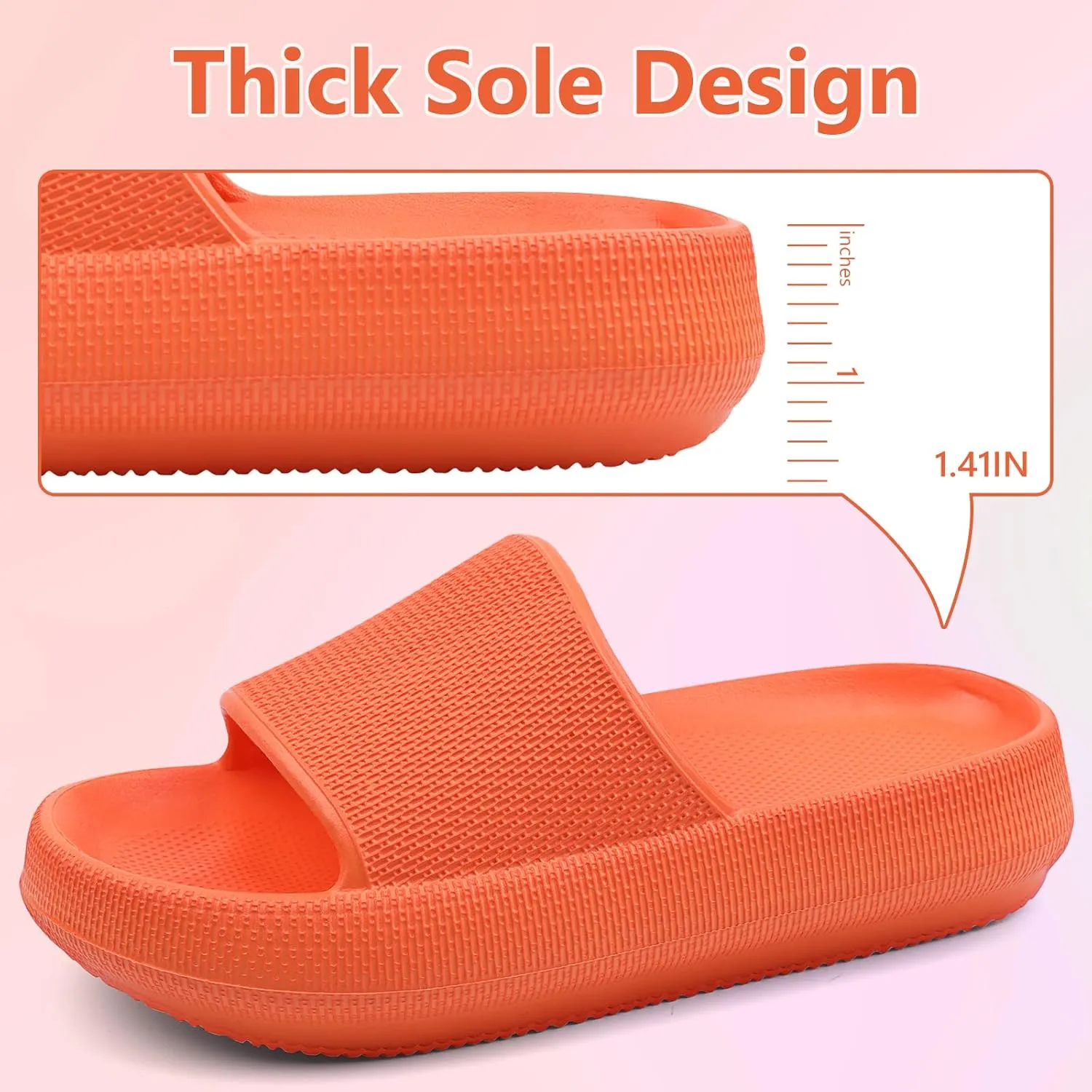 KOUECI Kids Cloud Slides Boys Girls Shower Slippers Slip on Slide Sandals Non-slip Summer Beach Pool Shoes