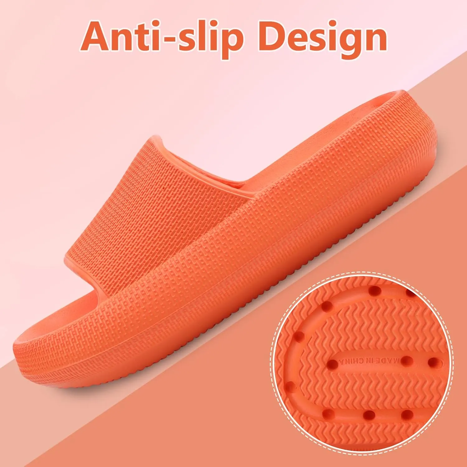 KOUECI Kids Cloud Slides Boys Girls Shower Slippers Slip on Slide Sandals Non-slip Summer Beach Pool Shoes